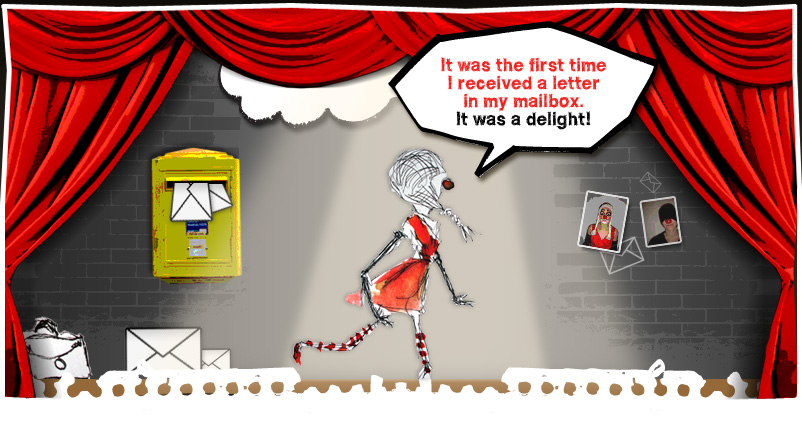 It was the first time I received a letter in my mailbox. It was a delight!